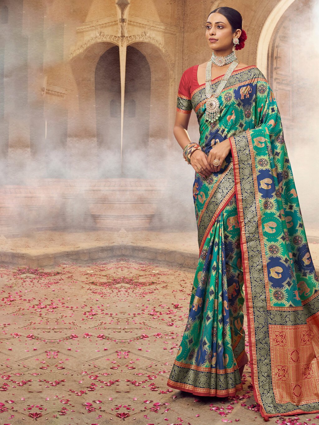 Opulent Blue Paithani Silk Saree